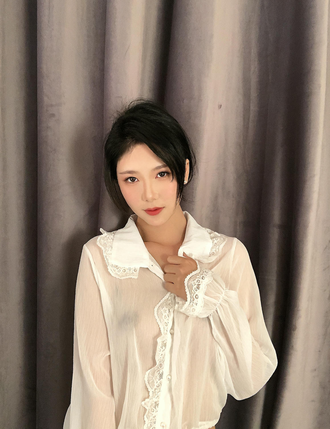 抖娘-利世 NO.062 透视雪纺 [32P-192MB]_第1集