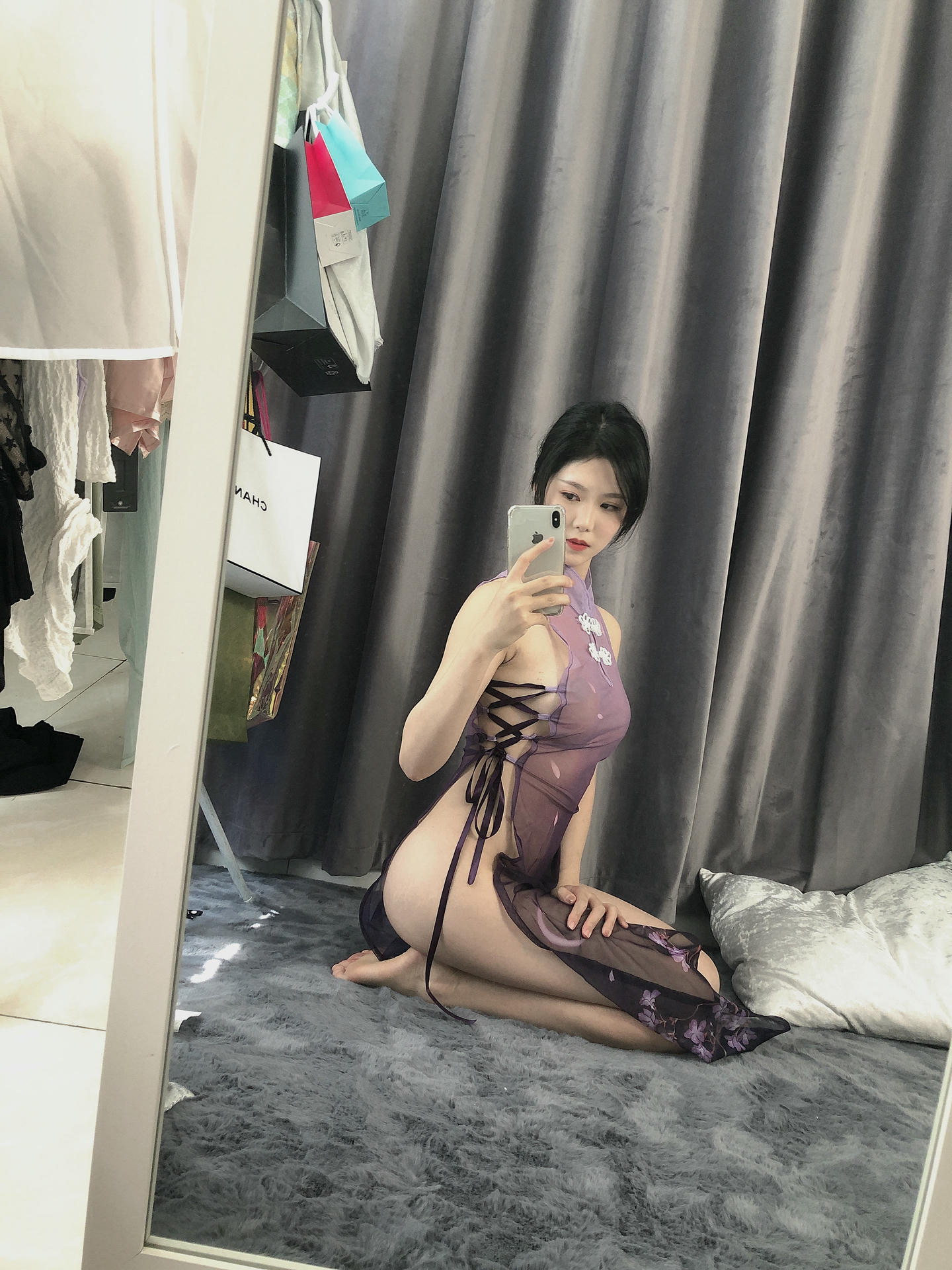 抖娘-利世 NO.124 紫旗袍[34P-1V-198.1M]_第2集