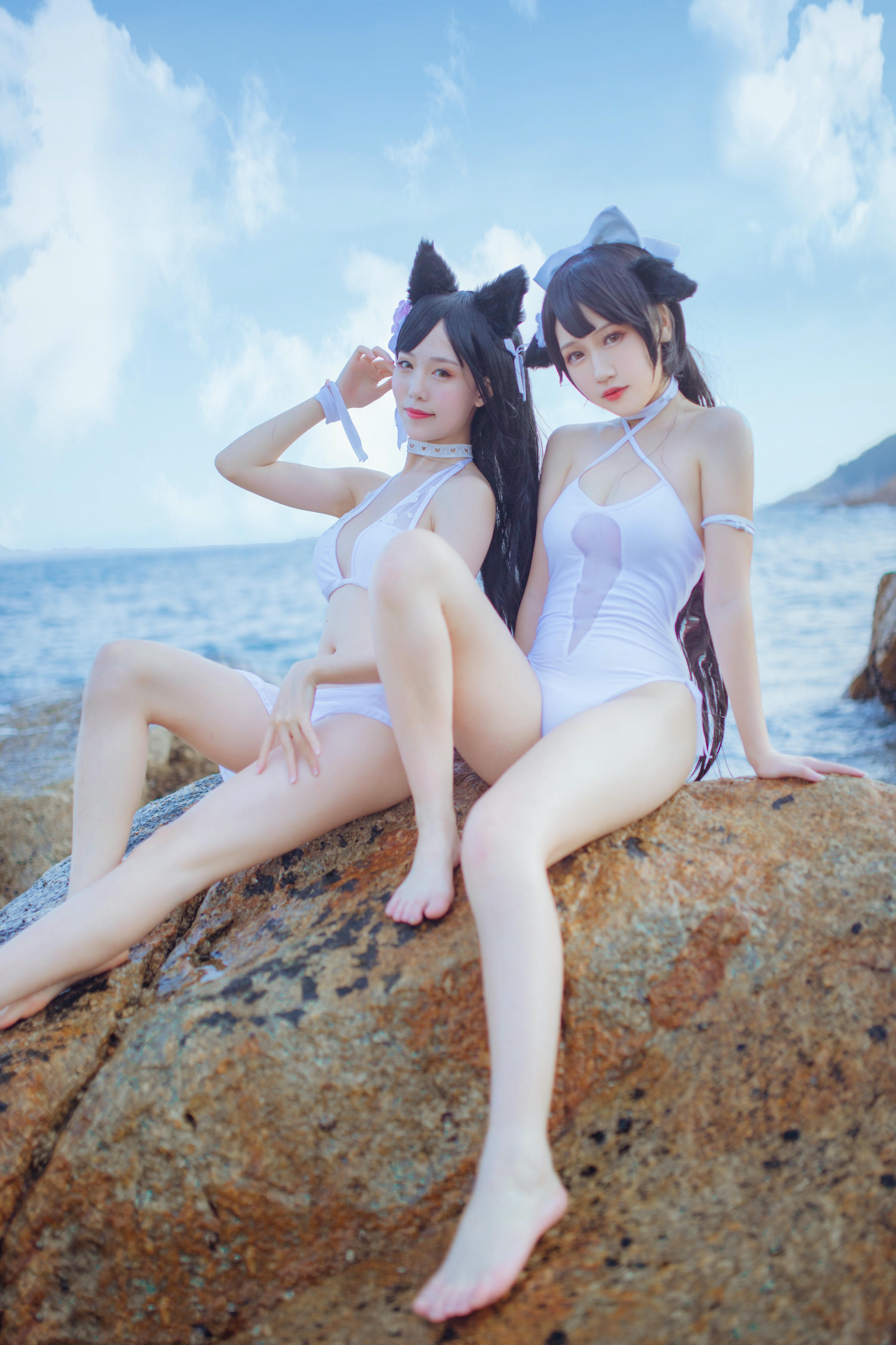 抖娘-利世 NO.006 抖娘×不呆猫 獒犬海边泳装 [41P-326MB]_第1集
