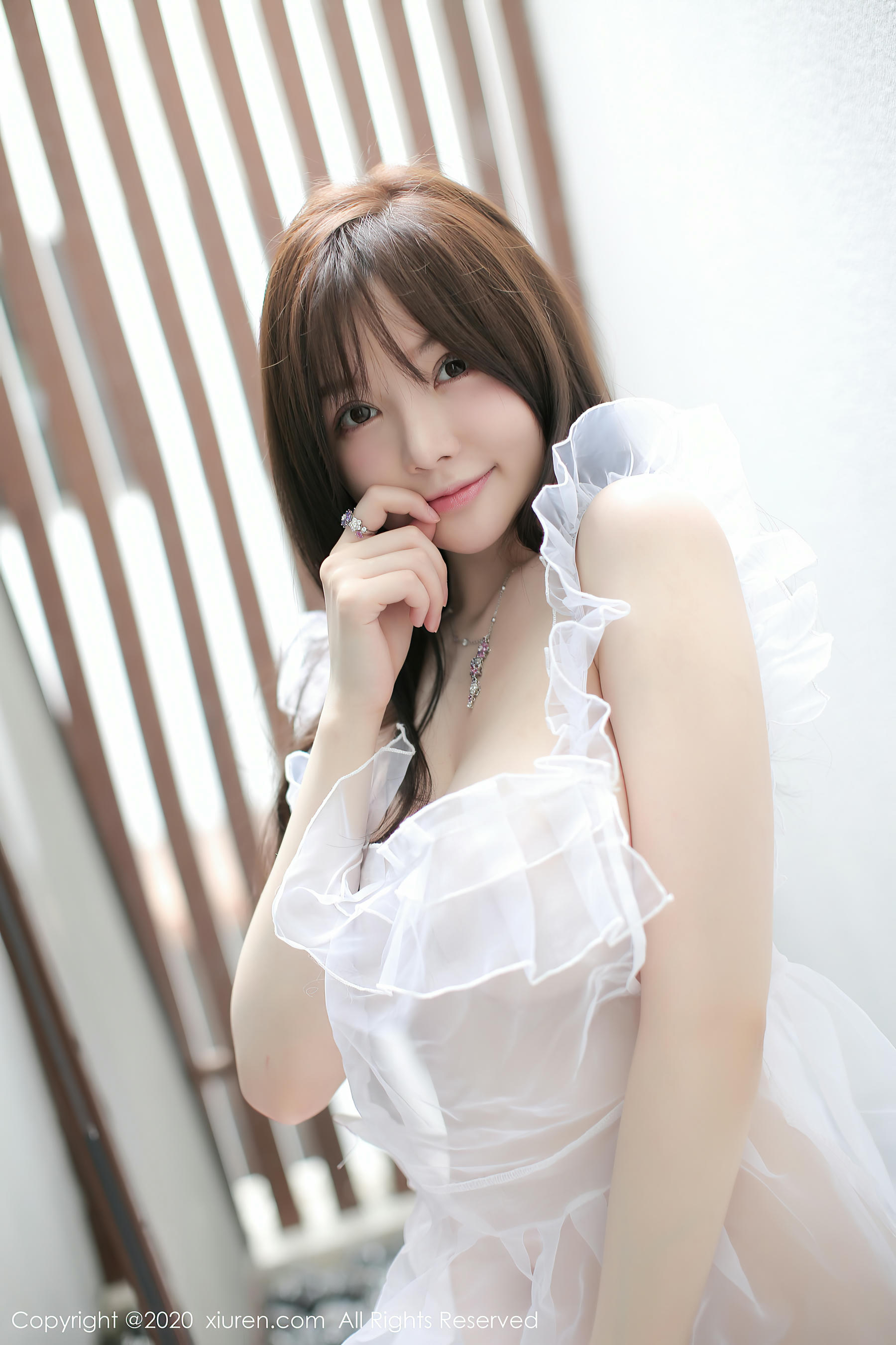 [XiuRen秀人网] NO.096 2020.10.16 NO.2660 糯美子Mini 轻薄白色透视服饰 [38P-306MB]_第2集