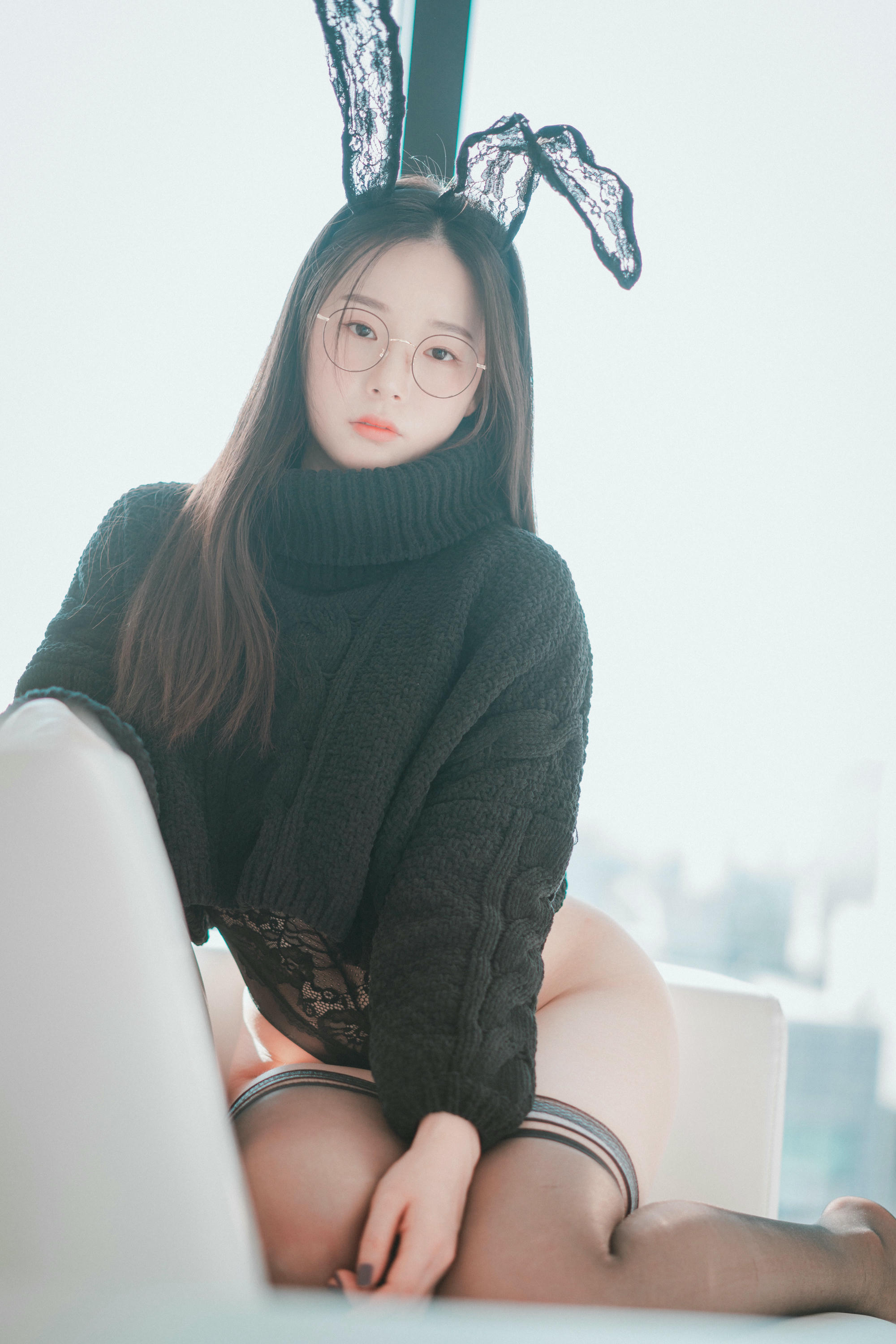 韩国美女-DJAWA Photo Vol.0209 - Pia (피아) - Loose and Tight Black [32P 229MB]_第2集
