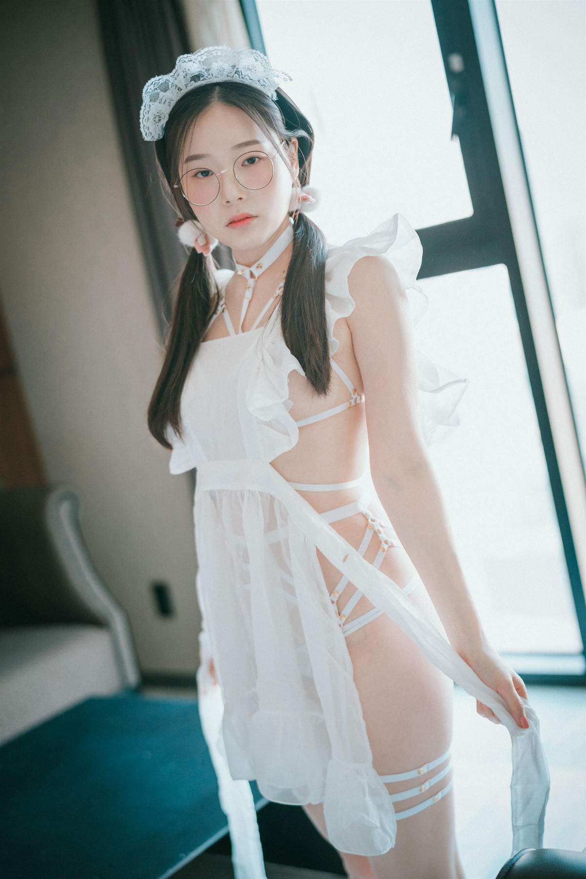 韩国美女-DJAWA Photo Vol.0225 - Pia (피아) - Sheer Chiffon Apron [66P 89MB]_第3集