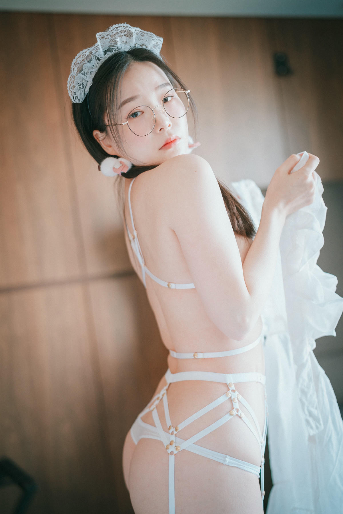 韩国美女-DJAWA Photo Vol.0225 - Pia (피아) - Sheer Chiffon Apron [66P 89MB]_第4集