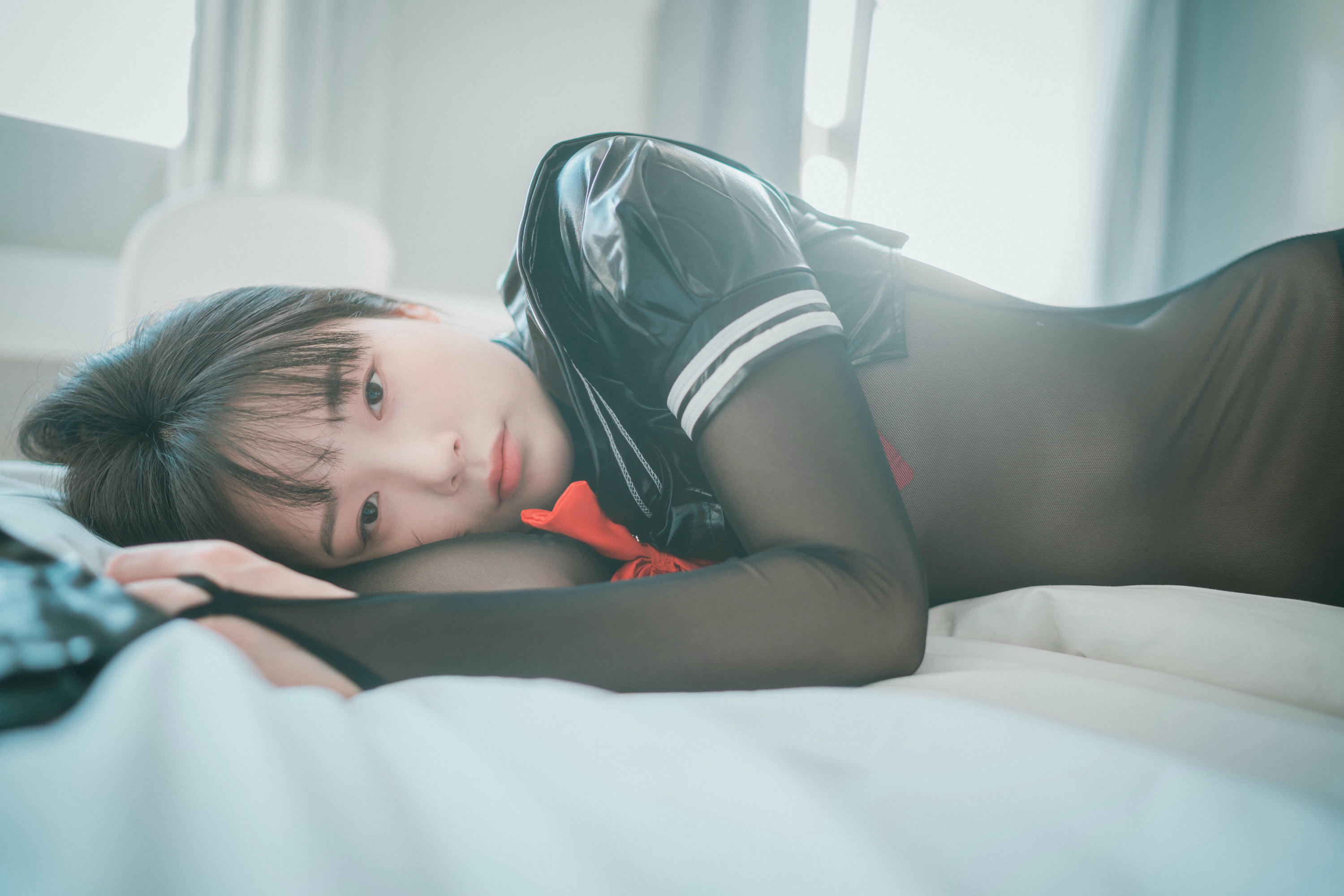 韩国美女-Pia (피아) - NO.029 [DJAWA] Leather Black Schoolgirl [102P-937MB]_第1集