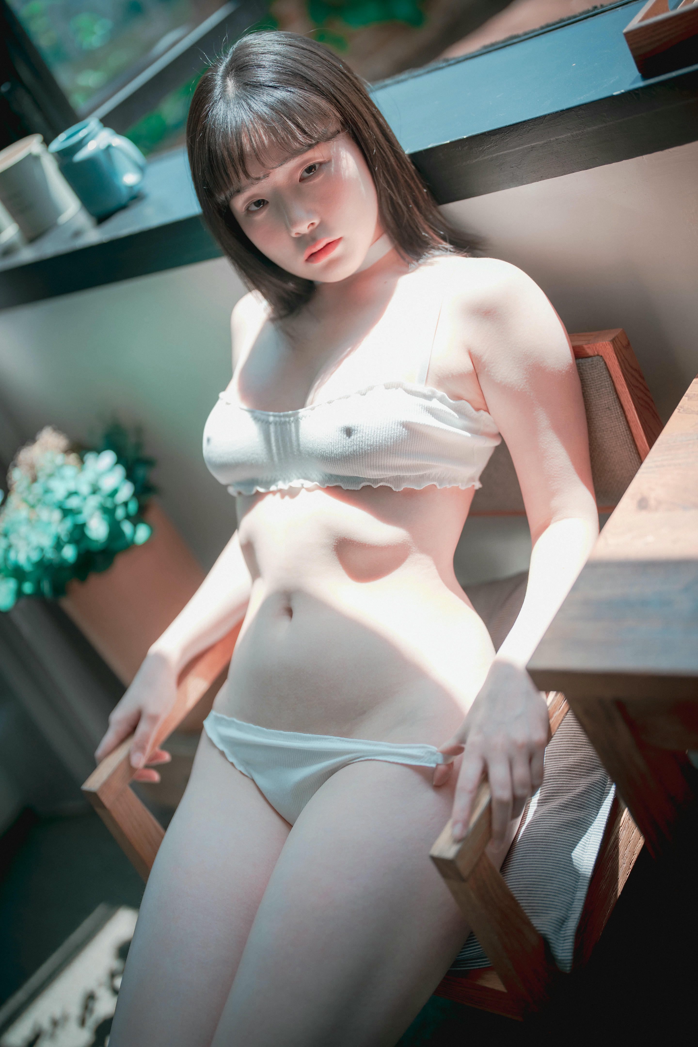 韩国美女-DJAWA Photo Vol.0063 - Pia (피아) Cozy White Normal [77P 1.48GB]-Normal_第1集