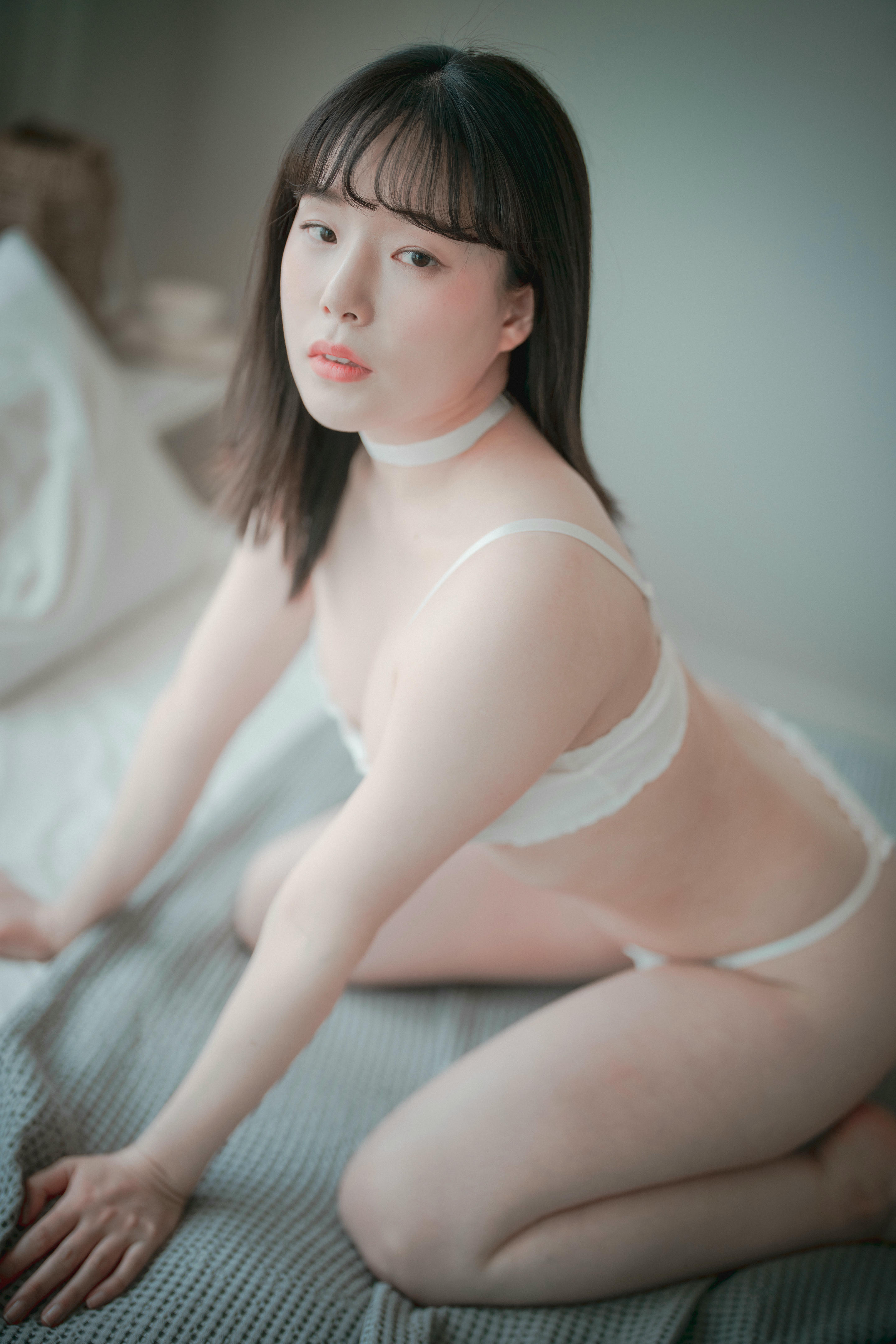 韩国美女-DJAWA Photo Vol.0063 - Pia (피아) Cozy White Normal [77P 1.48GB]-Normal_第2集