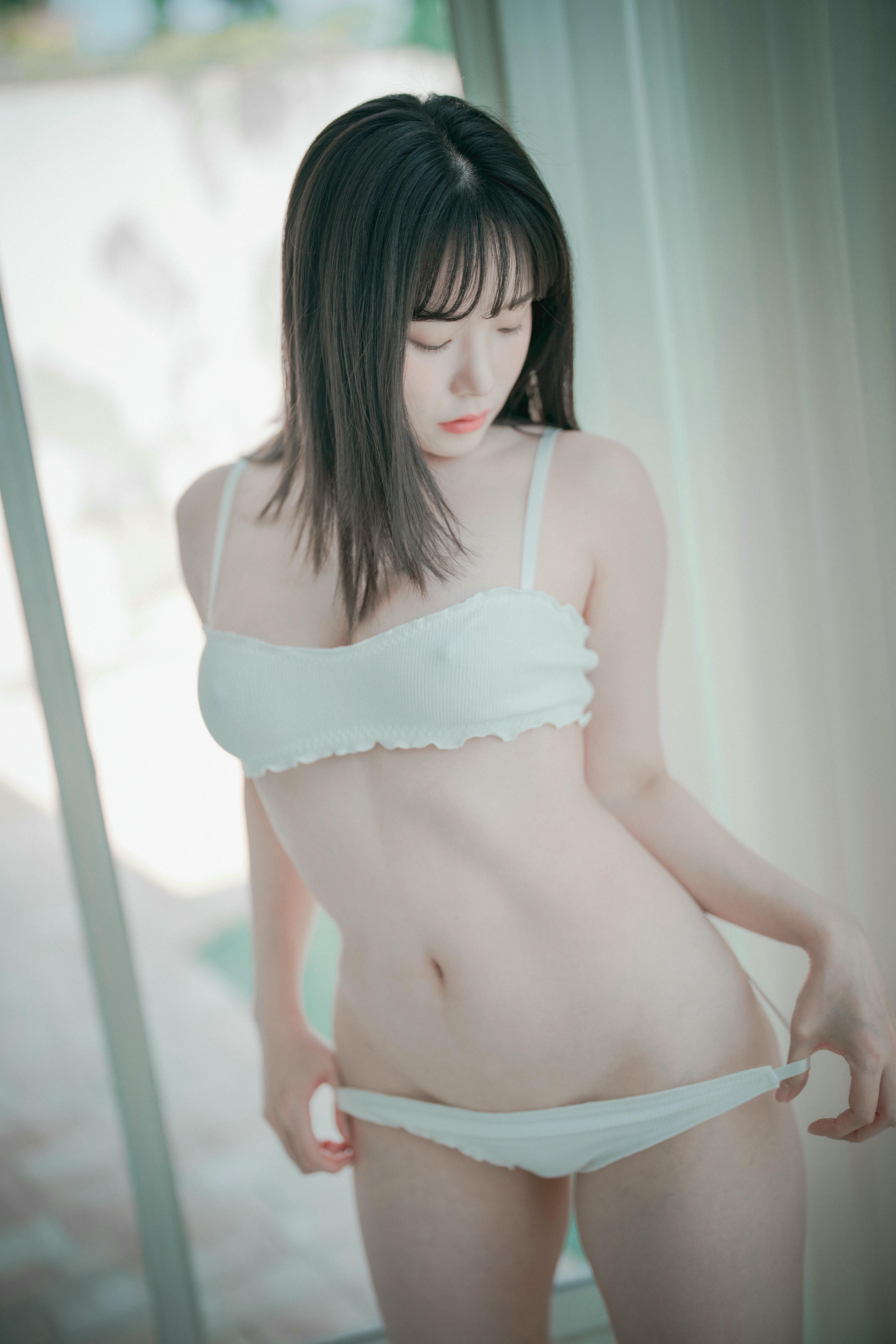 韩国美女-DJAWA Photo Vol.0063 - Pia (피아) Cozy White Normal [77P 1.48GB]-Normal_第1集