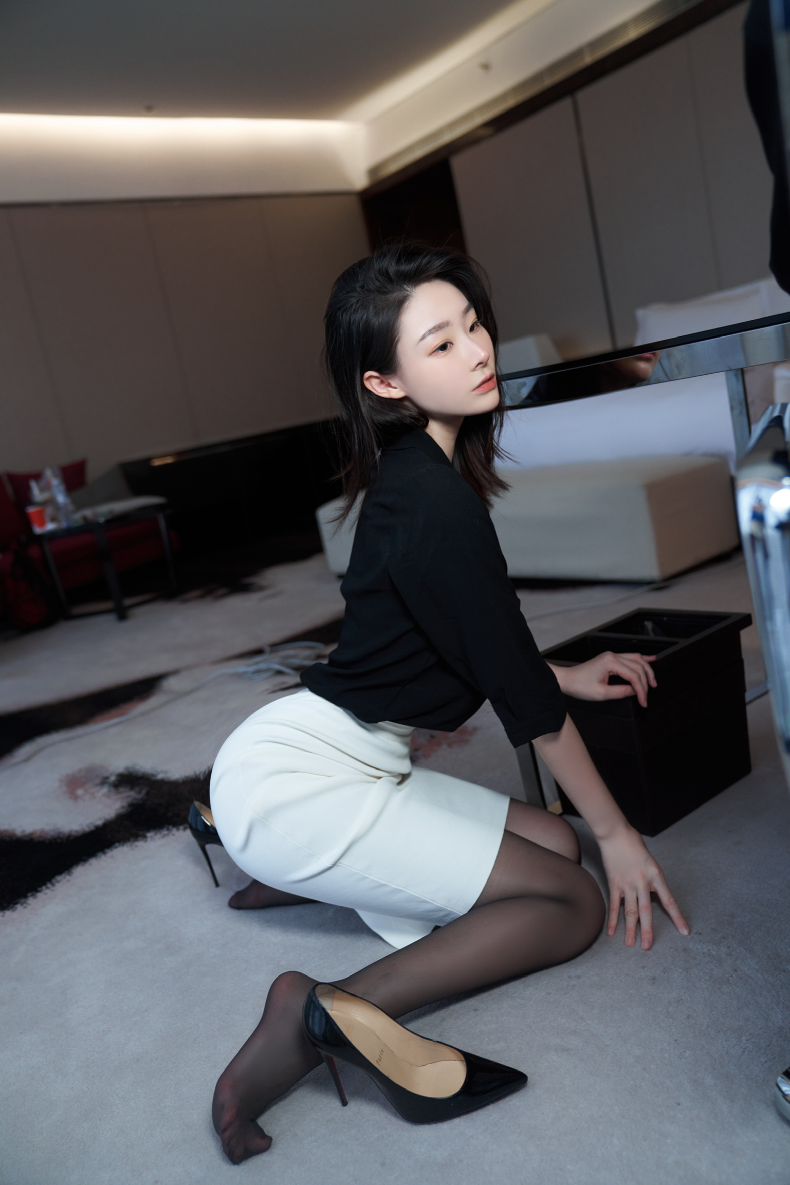 是小逗逗 超薄黑丝蕾丝 内内[81P／36MB]_第7集