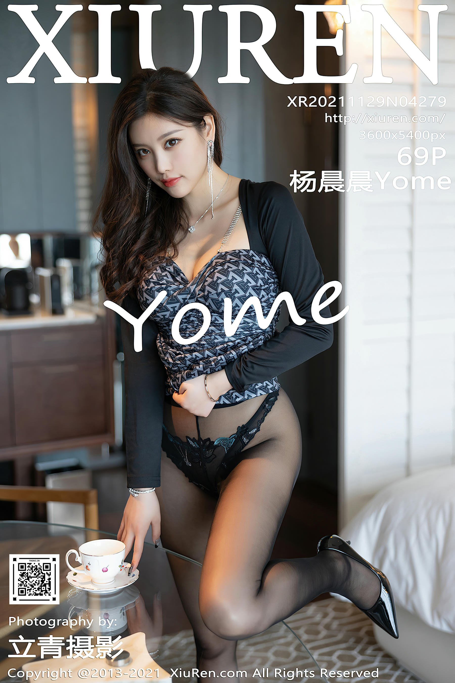 XIUREN秀人网 2021.11.29 NO.4279 杨晨晨Yome 长腿黑丝 [69+1P645M]_第4集